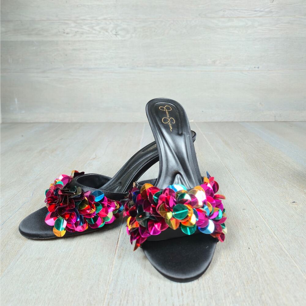 Jessica Simpson Palora Mule Heels Size (.5 NEW - Picture 8 of 13